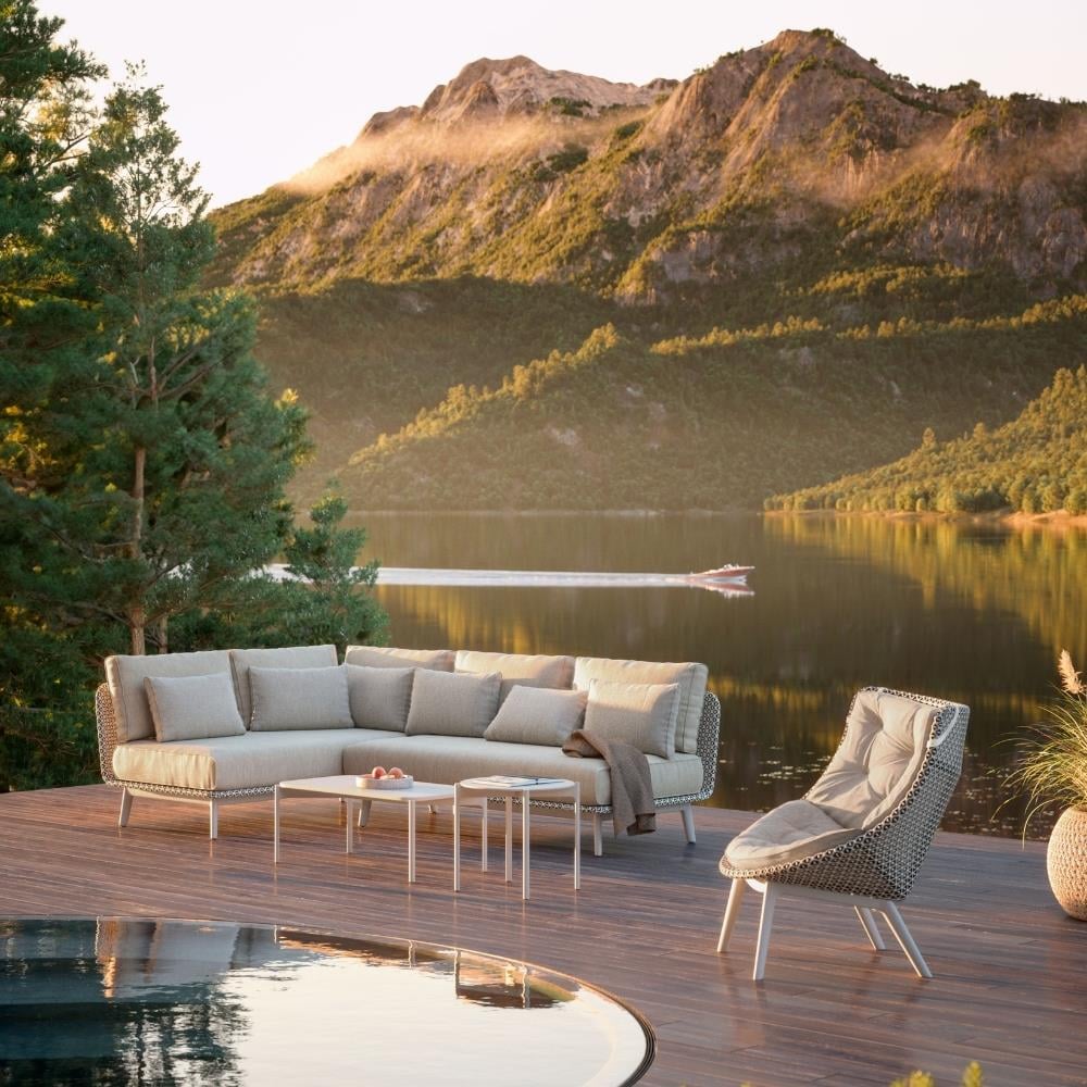 Mbrace Alu Yüksek Sırtlı Tekli Koltuk - Ayak Terracotta - Chestnut -(Sunbrella Minder Dahil)