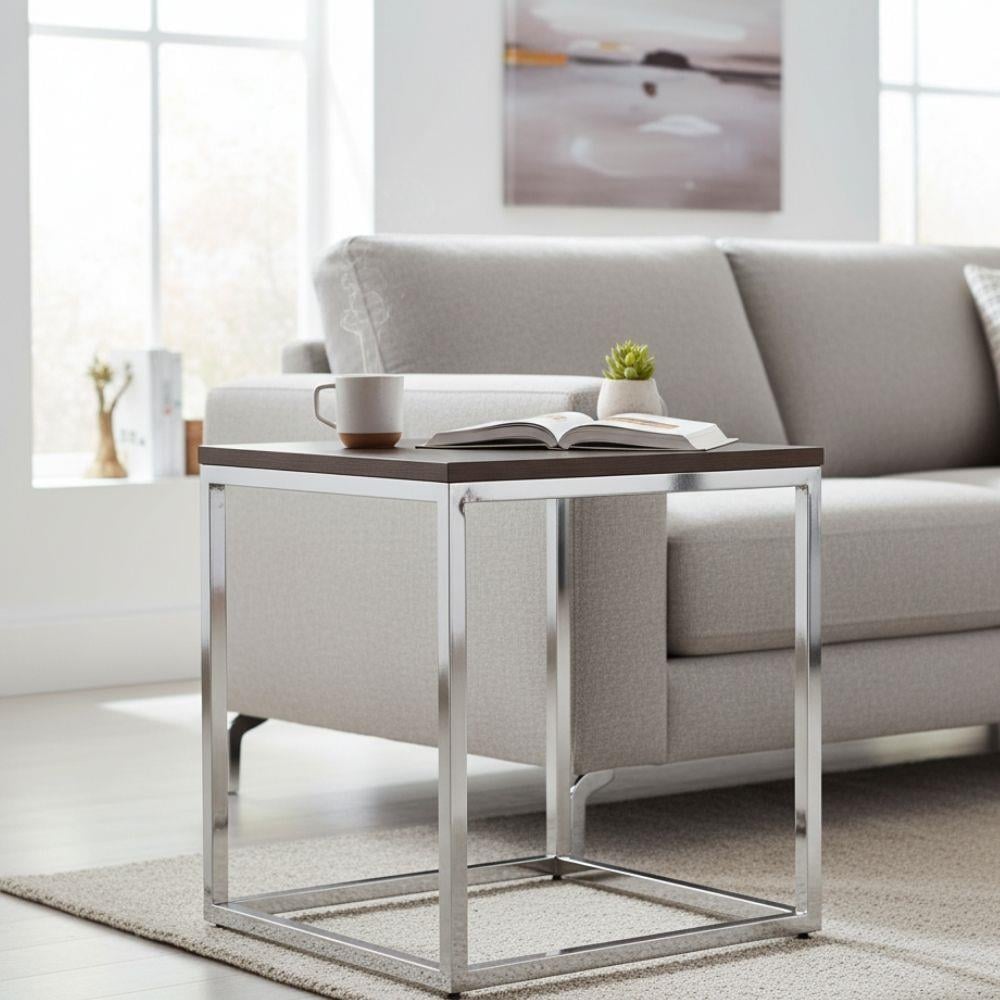 Mitchell Gold+Bob Williams Broadway Flax Finish Side Table