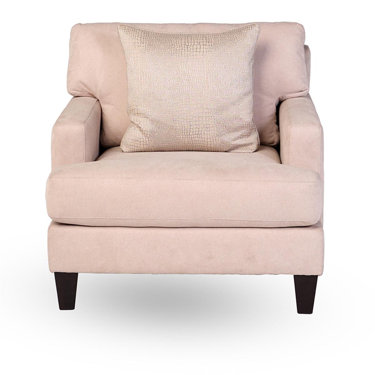 N25A-41 Tekli Koltuk 94x98x94h Moxie Cream- Liz Platinium