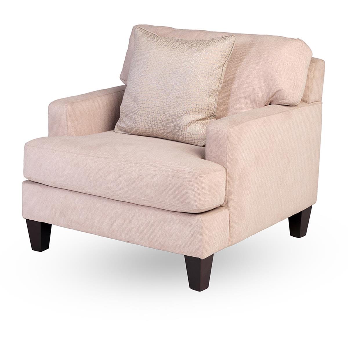 N25A-41 Tekli Koltuk 94x98x94h Moxie Cream- Liz Platinium