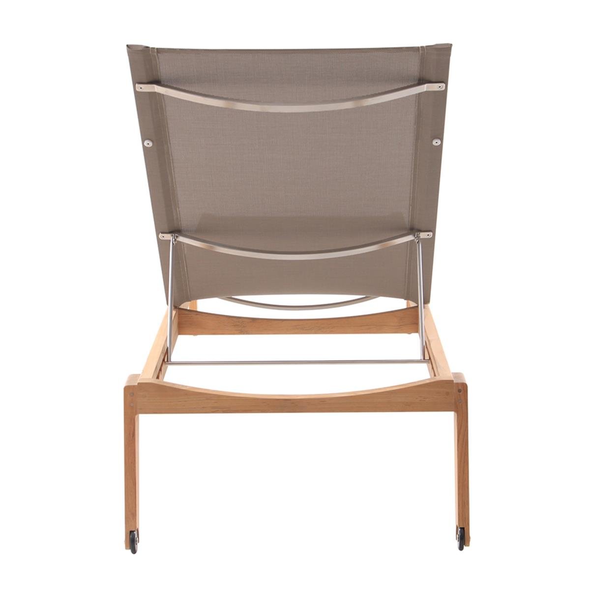 Napoli Şezlong-Teak-Kumaş Sand Phifer 2