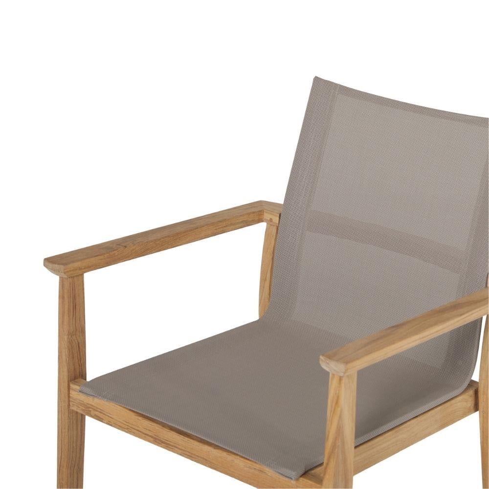 Napoli Sling Yemek Sandalyesi-Finish Sand Phifer 2