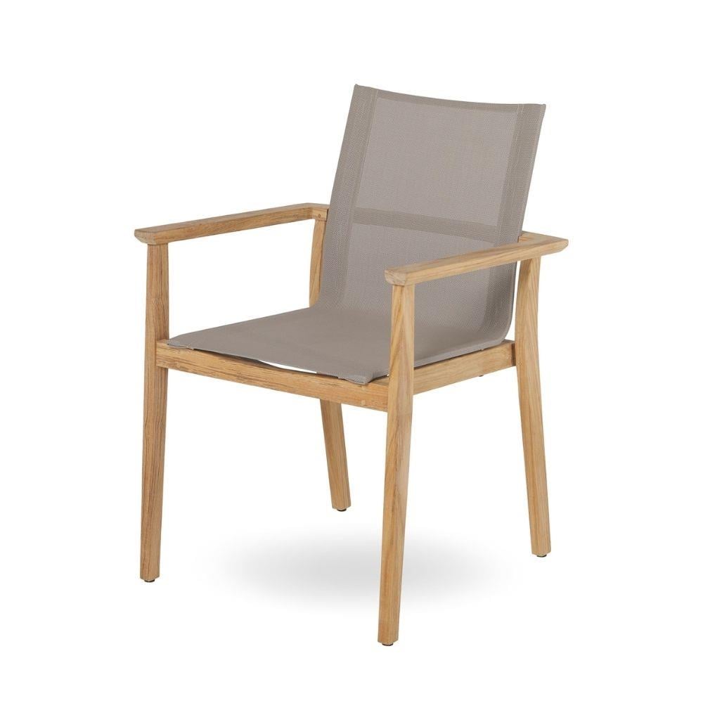 Napoli Sling Yemek Sandalyesi-Finish Sand Phifer 2