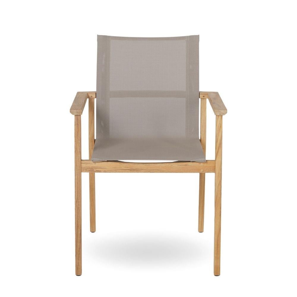 Napoli Sling Yemek Sandalyesi-Finish Sand Phifer 2