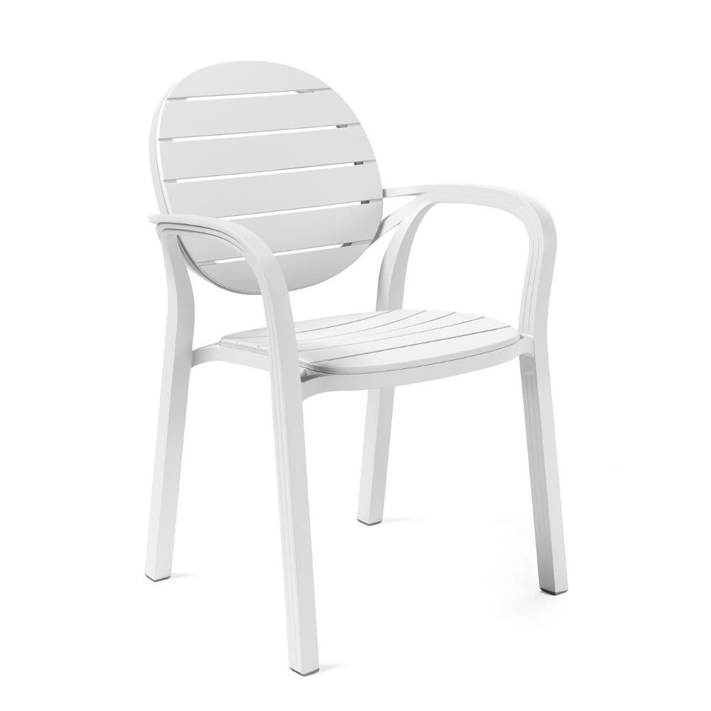Nardi-Palma Kollu Sandalye-Bianco/Bianco