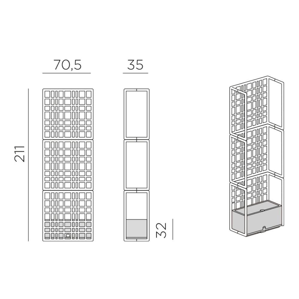 Nardi Sipario 3 Terra Saksı