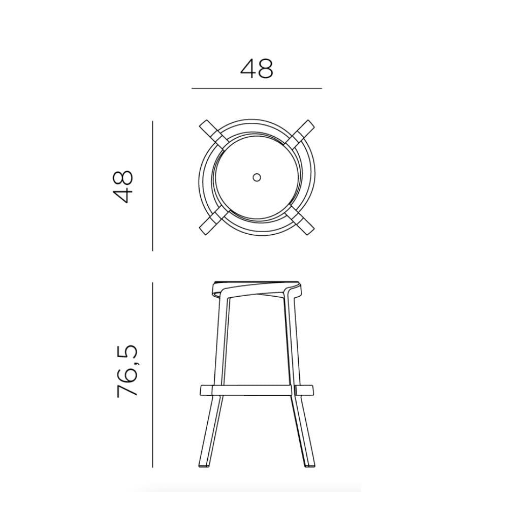Nardi Stack Maxi Yüksek Tabure