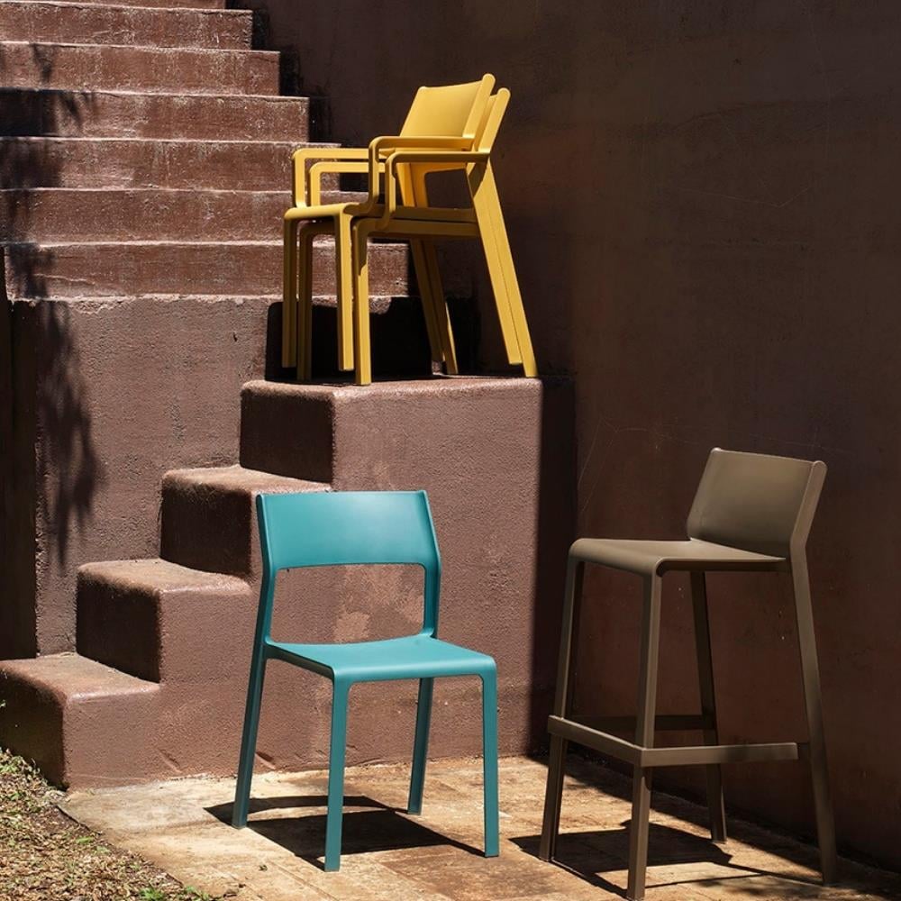 Nardi Trill İstiflenebilir Bar Sandalyesi