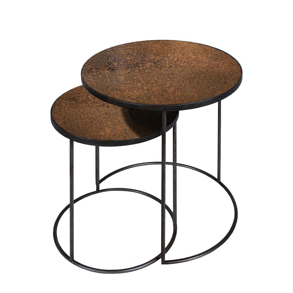 Nesting Copper İkili Set Yan Sehpa-Copper