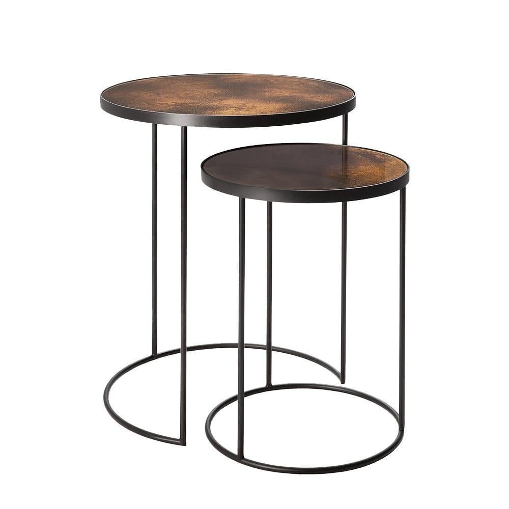 Nesting Copper İkili Set Yan Sehpa-Copper