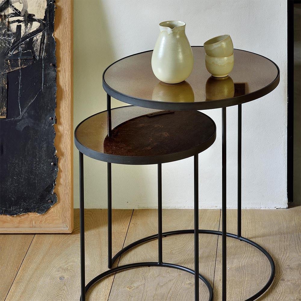 Nesting Copper İkili Set Yan Sehpa-Copper