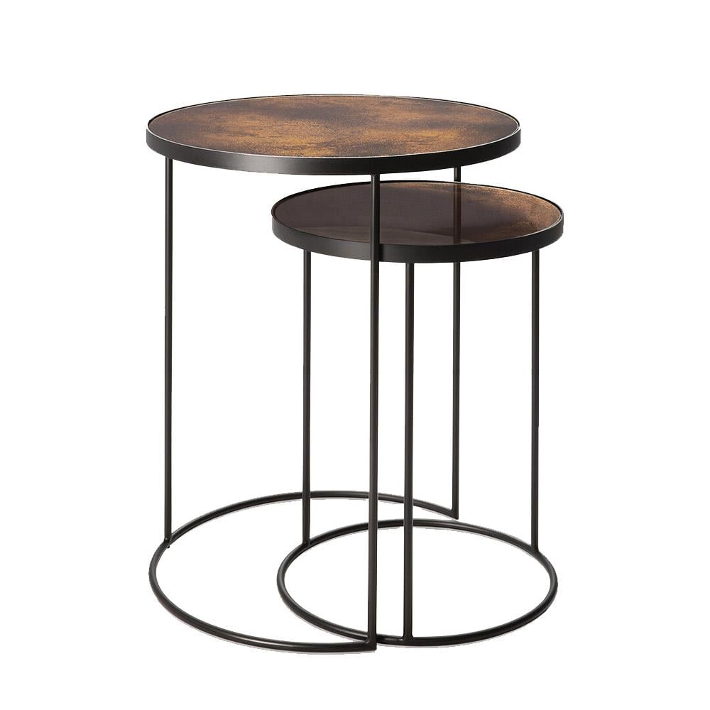 Nesting Copper İkili Set Yan Sehpa-Copper