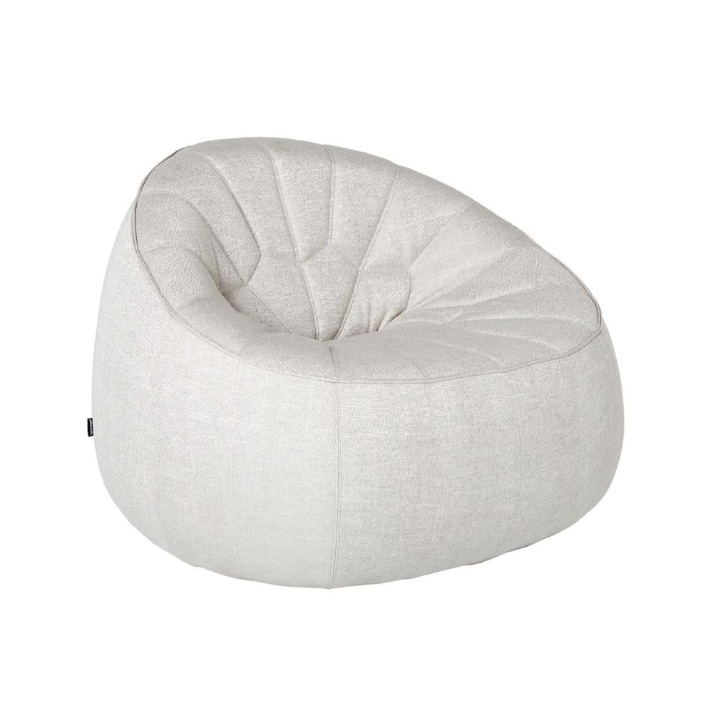 Ottoman Tekli Koltuk-Kumaş Chartres (Grade D)-Silver