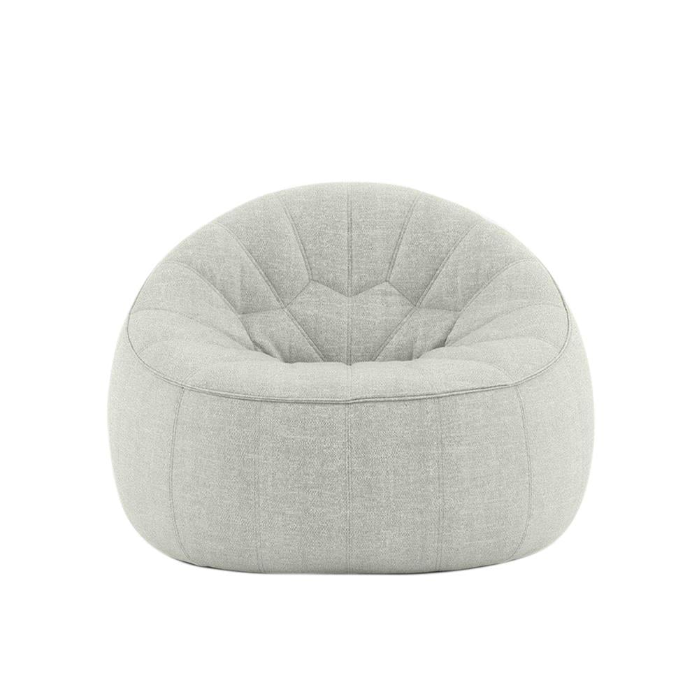 Ottoman Tekli Koltuk Kumaş Part A- İç Kumaş Chartres (Grade D)-Silver (2693)-Part B Dış Kumaş Kyoto (Grade X)-Gris (5295)