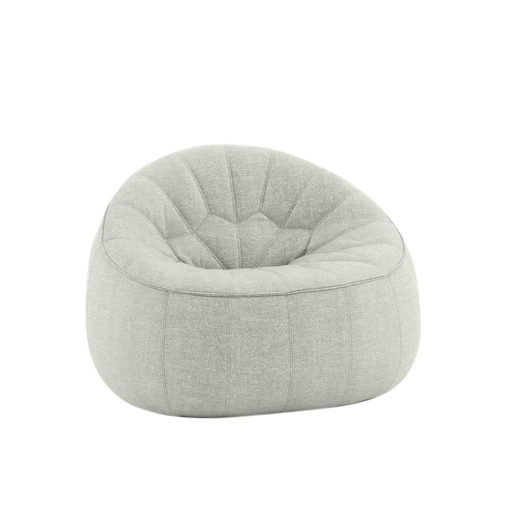 Ottoman Tekli Koltuk Kumaş Part A- İç Kumaş Chartres (Grade D)-Silver (2693)-Part B Dış Kumaş Kyoto (Grade X)-Gris (5295)