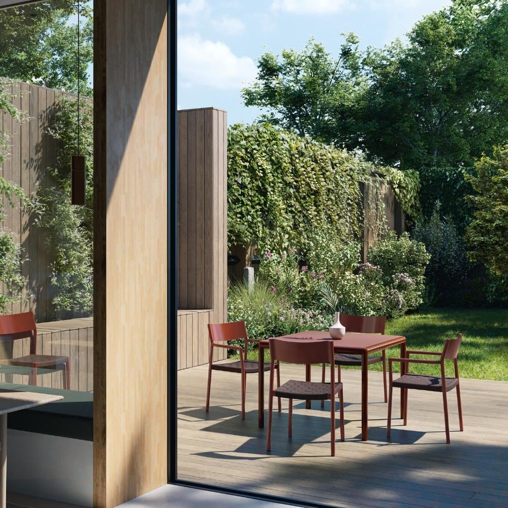 Passage Kolçaklı Sandalye - Blanc Ivoire Glossy (CH1) - Plastico (PLS)