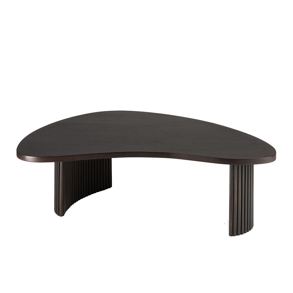 PI Mahogany Boomerang Orta Sehpa-Dark Brown