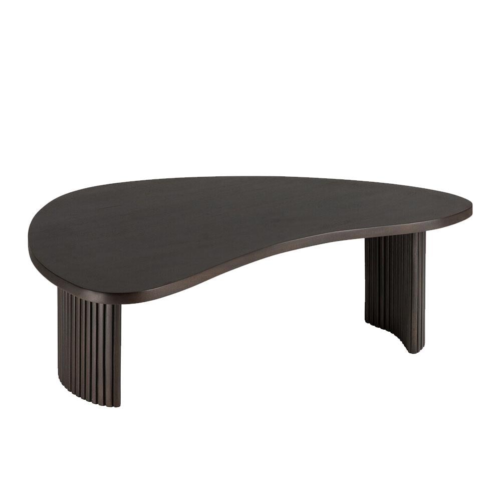 PI Mahogany Boomerang Orta Sehpa-Dark Brown