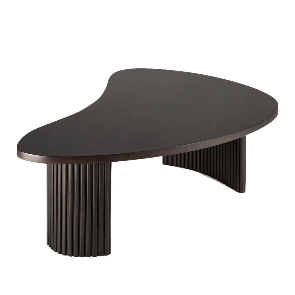 PI Mahogany Boomerang Orta Sehpa-Dark Brown