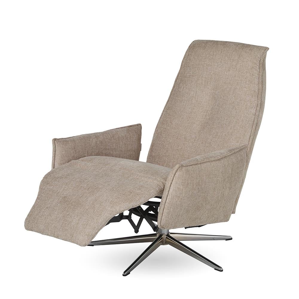 Prime Tekli Koltuk-Döner-Polaris Base Chrome-Fabric Beige (3590)