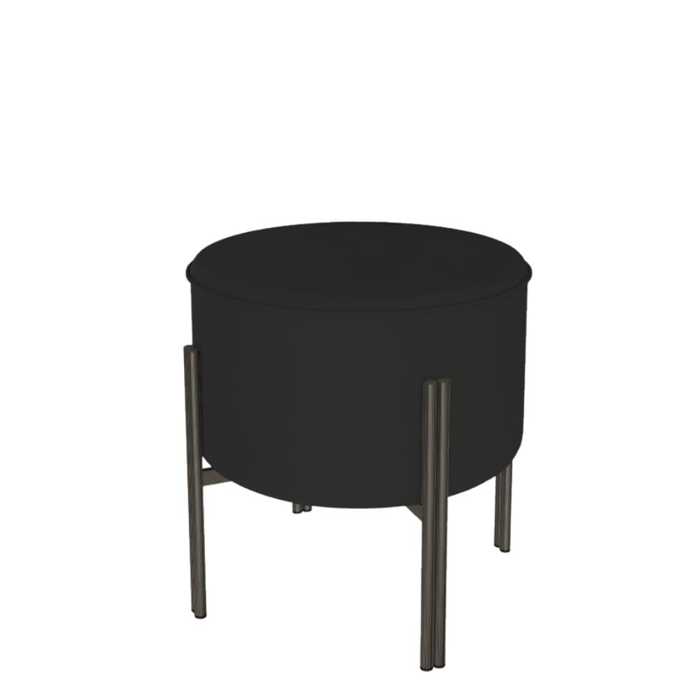 Puffoso Puf-Frame Natural Silver (M326)-Covering Coal (TENO015)