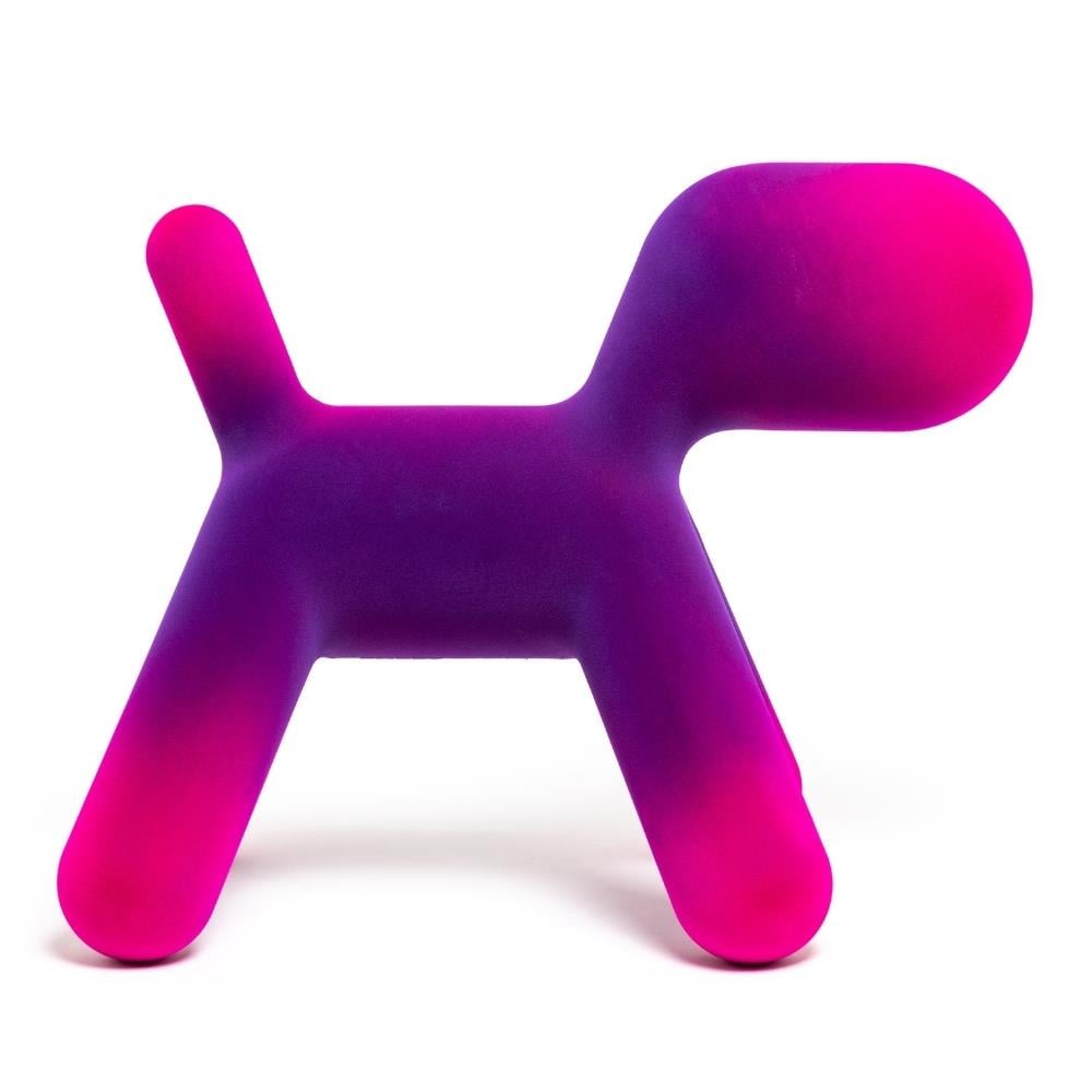 Puppy Abstract Plastic Dog-Large-Violet Fuchsia-(11)