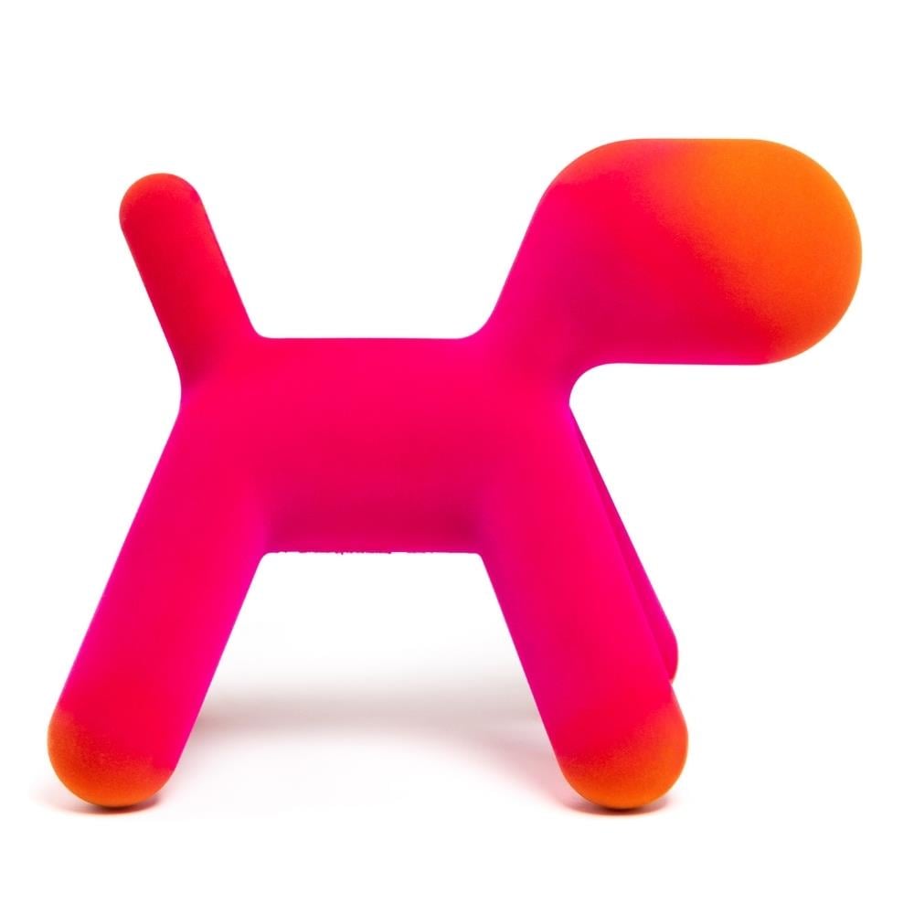 Puppy L Köpek Heykeli-Fuchsia/Orange (12) (İndoor)