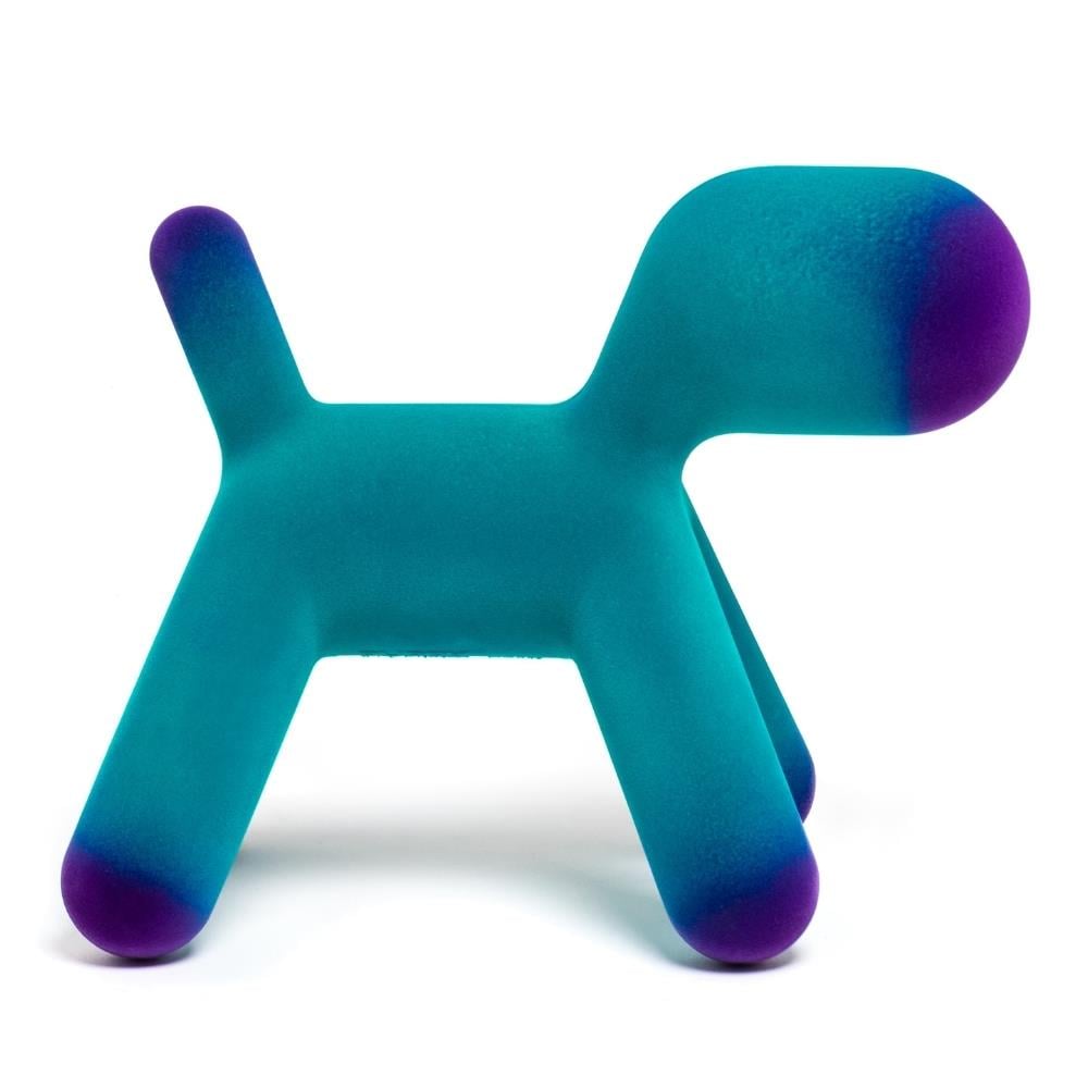Puppy L Köpek Heykeli-Turquoise/Violet (10) (İndoor)
