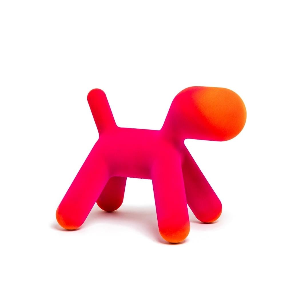 Puppy M Köpek Heykeli Fuchsia/Orange (12) (İndoor)