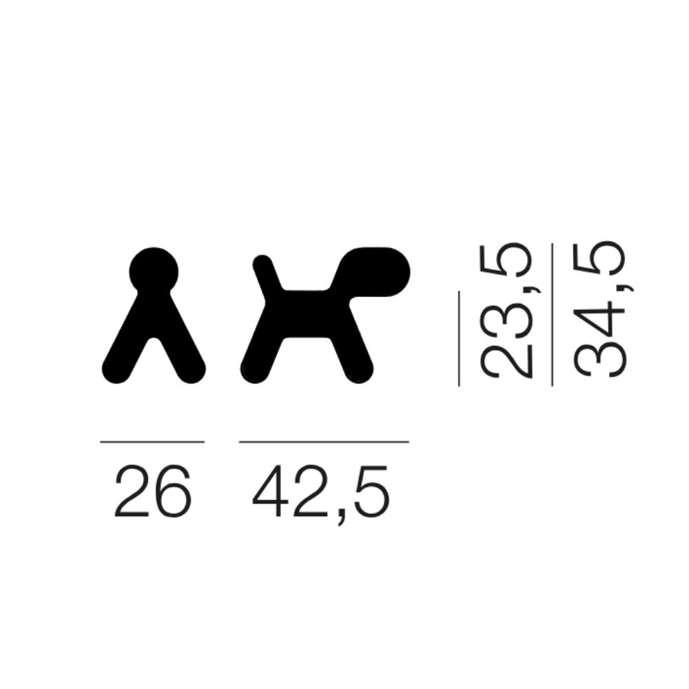 Puppy S Köpek Heykeli - Violet/Fuchsia (11)-(İndoor)