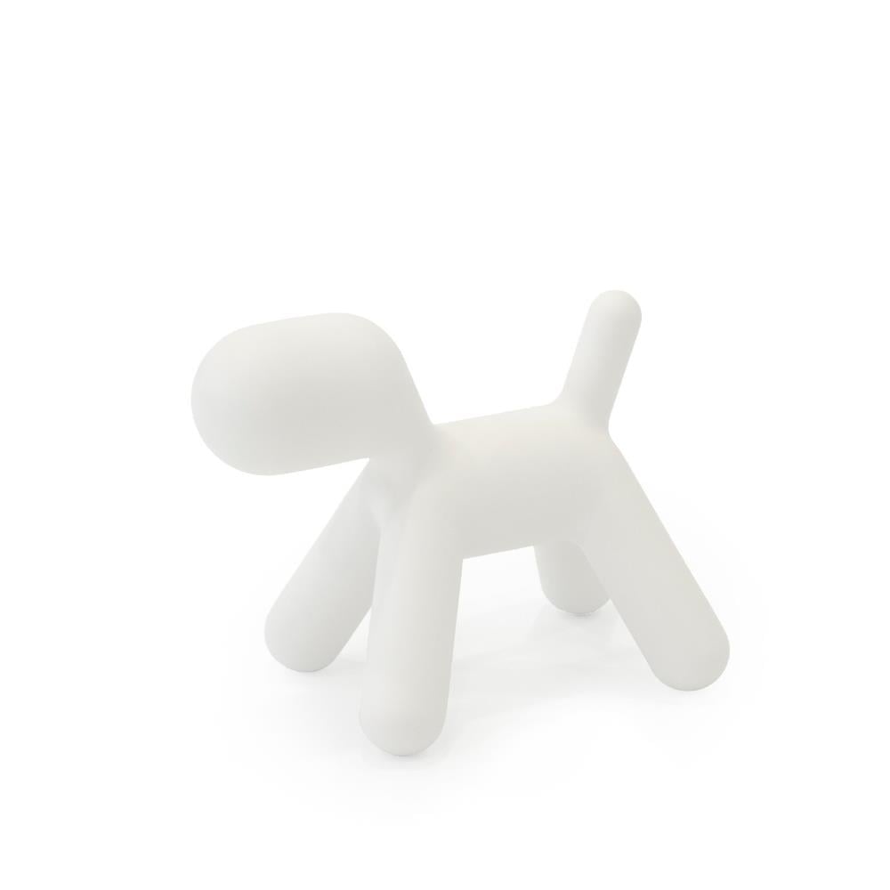Puppy XS Köpek Heykeli-White (1735C)-(Outdoor)