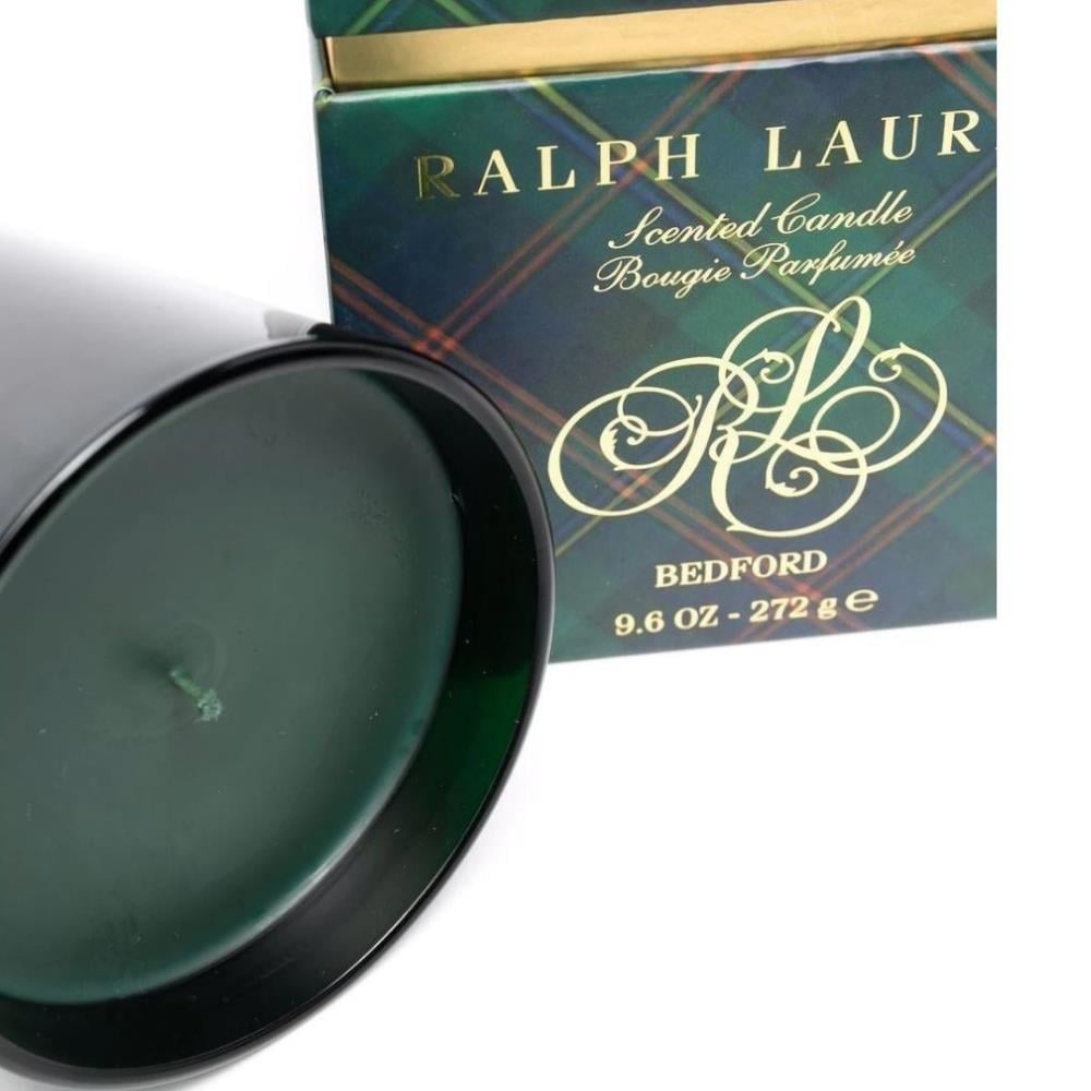 Ralph Lauren Bedford Green Glass Single Wick Candle
