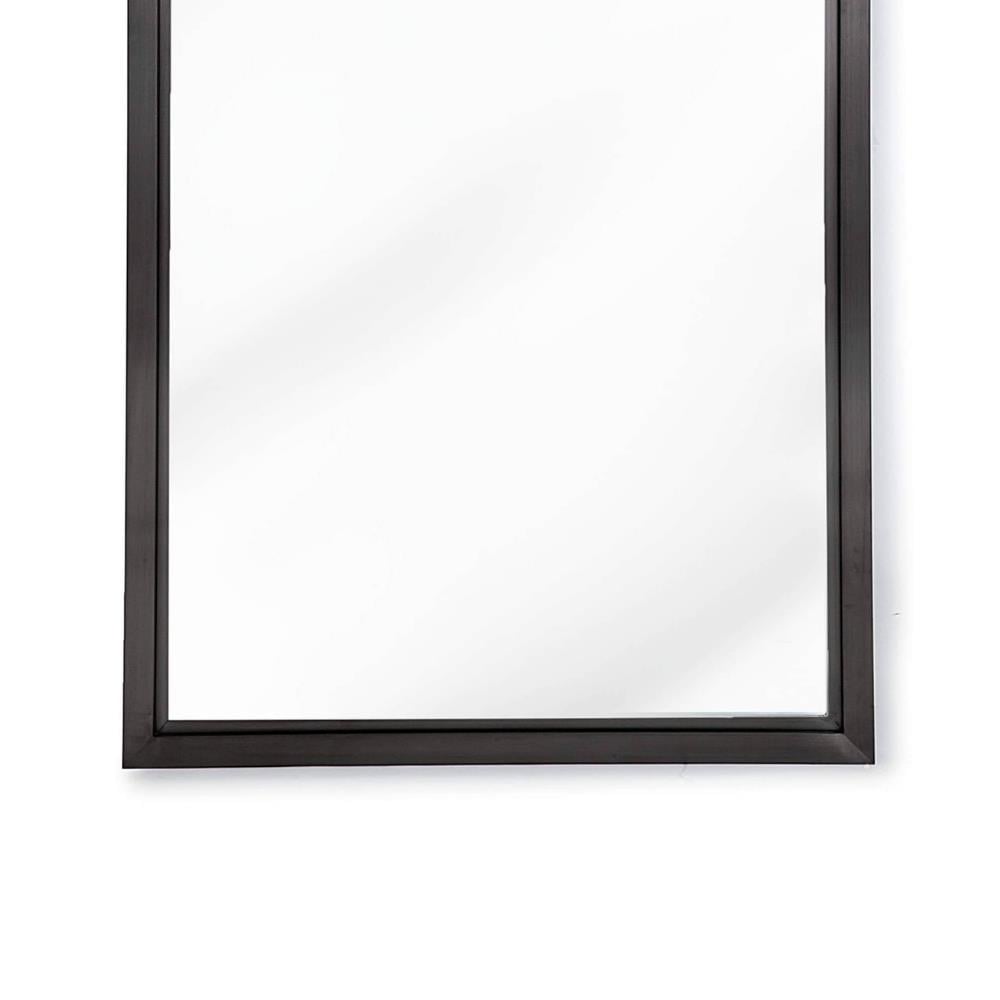 Rectangle Ayna - Blackened Steel - H122 W60 cm