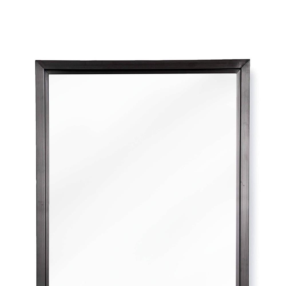 Rectangle Ayna - Blackened Steel - H122 W60 cm