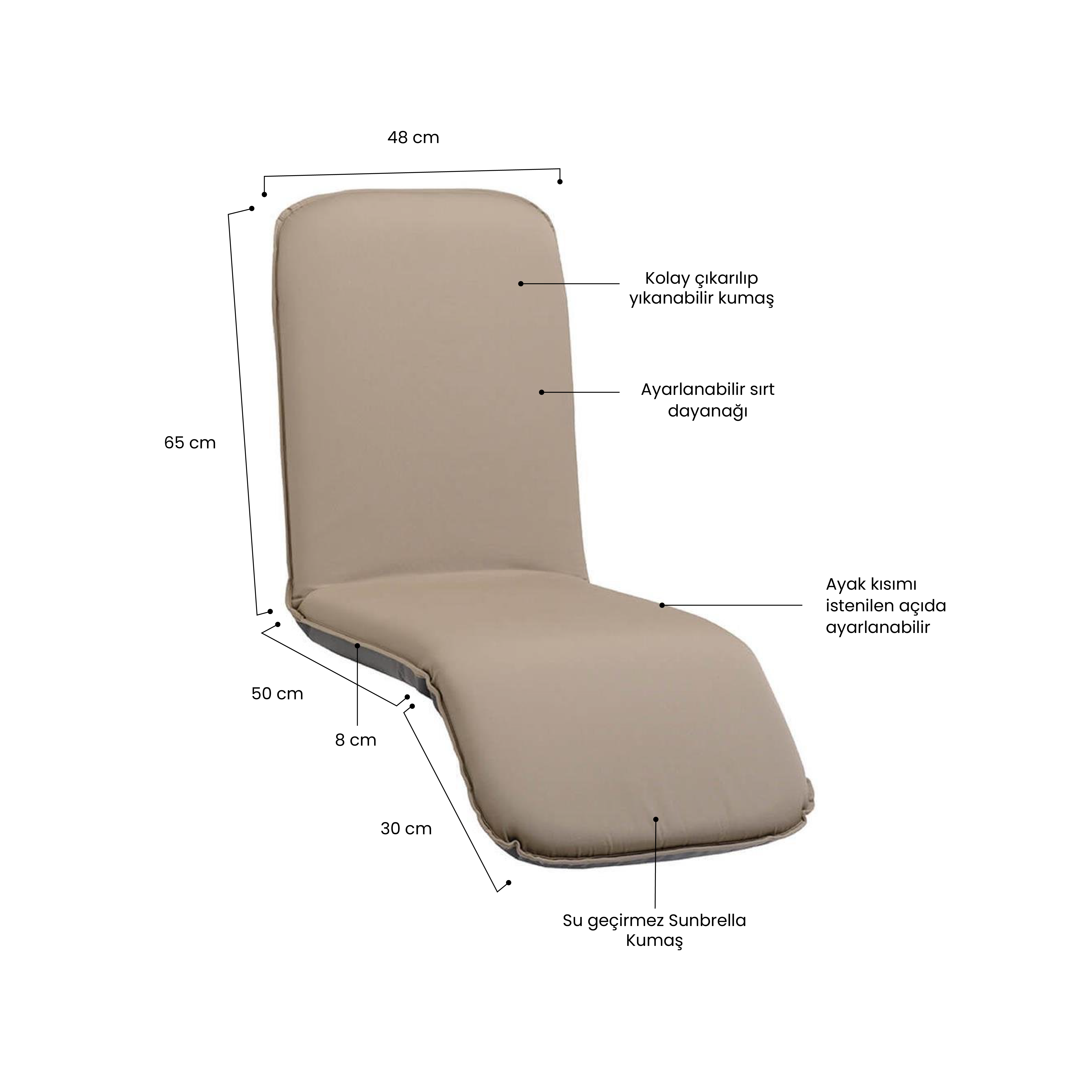 Relax Seat Büyük Katlanır Minder