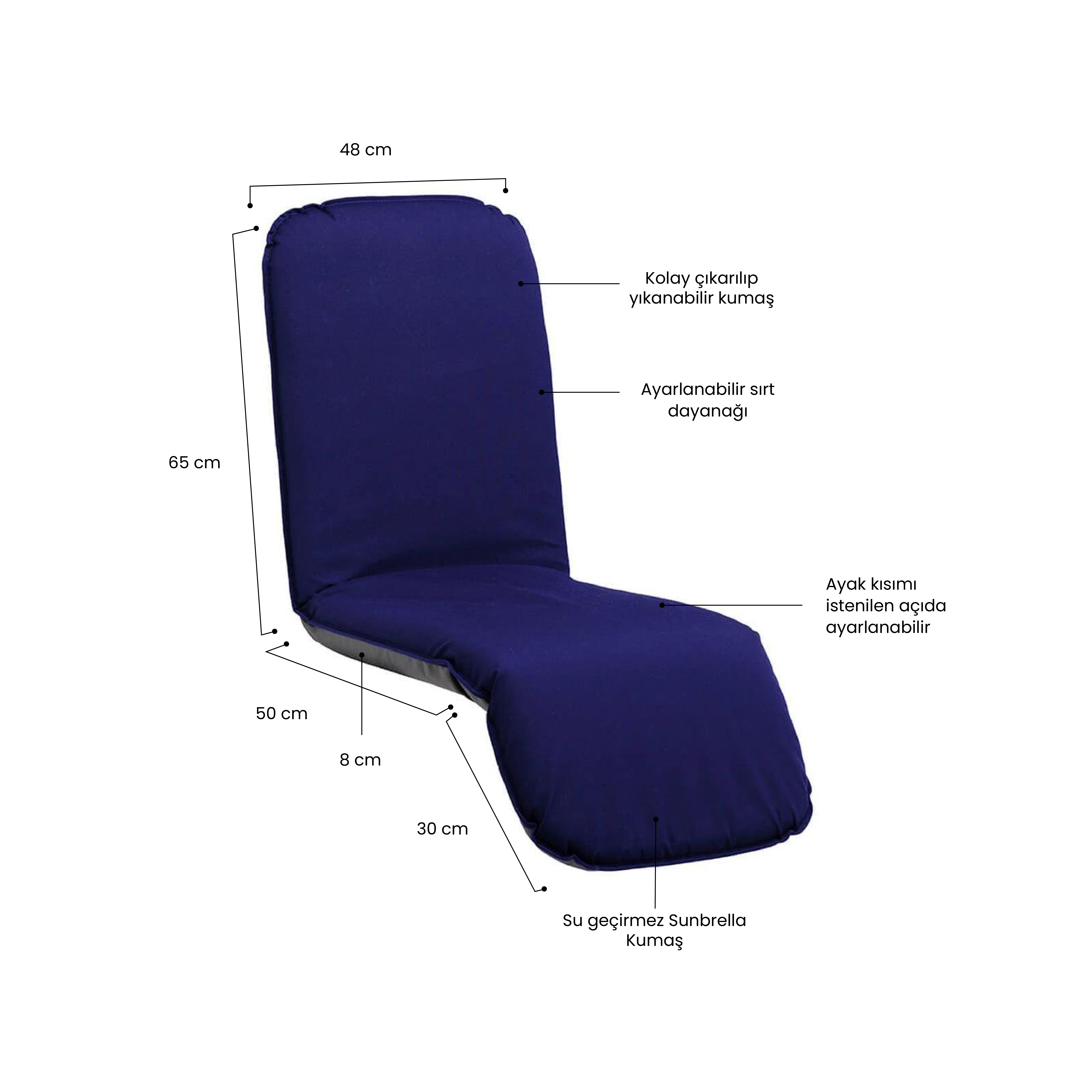Relax Seat Büyük Katlanır Minder