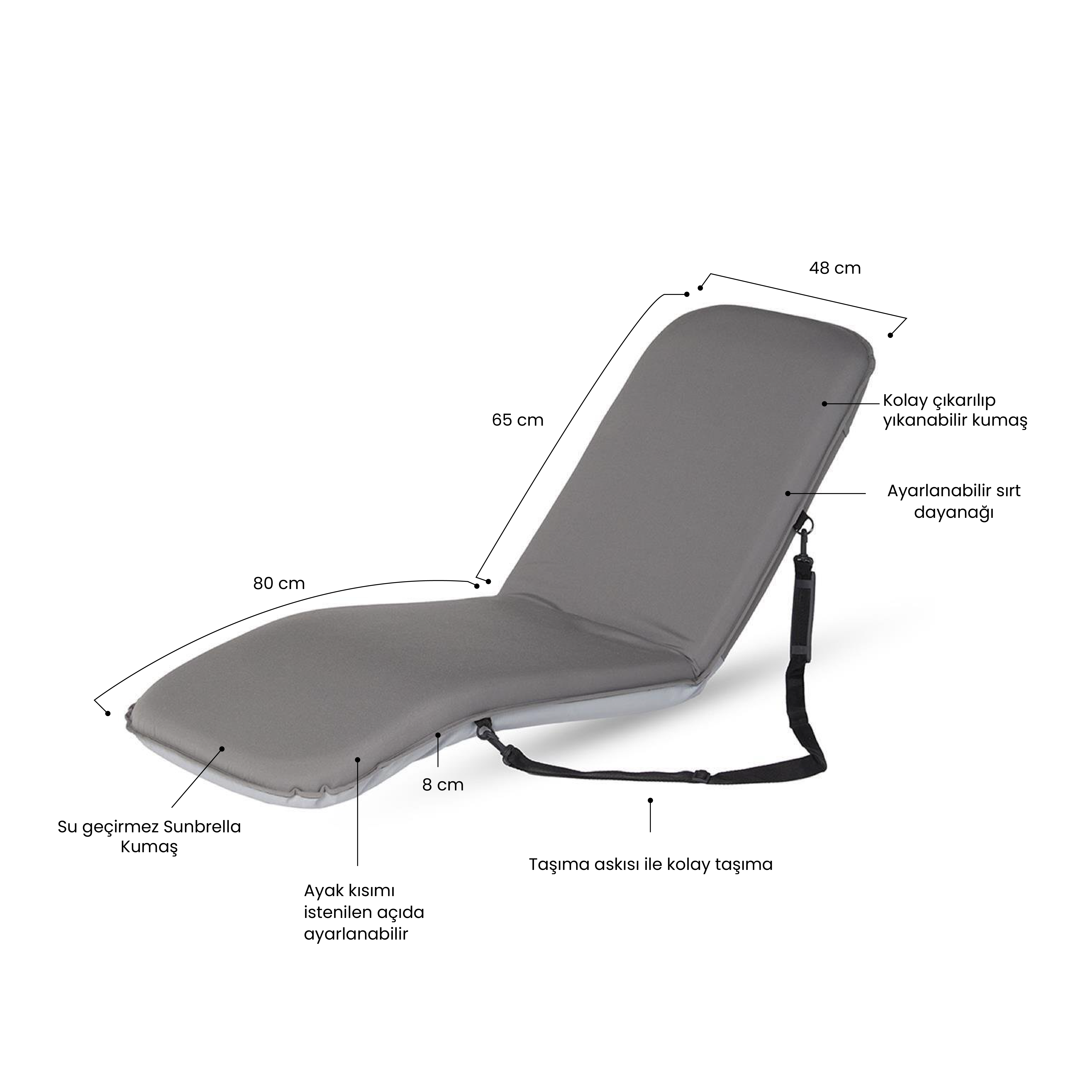 Relax Seat Büyük Katlanır Minder