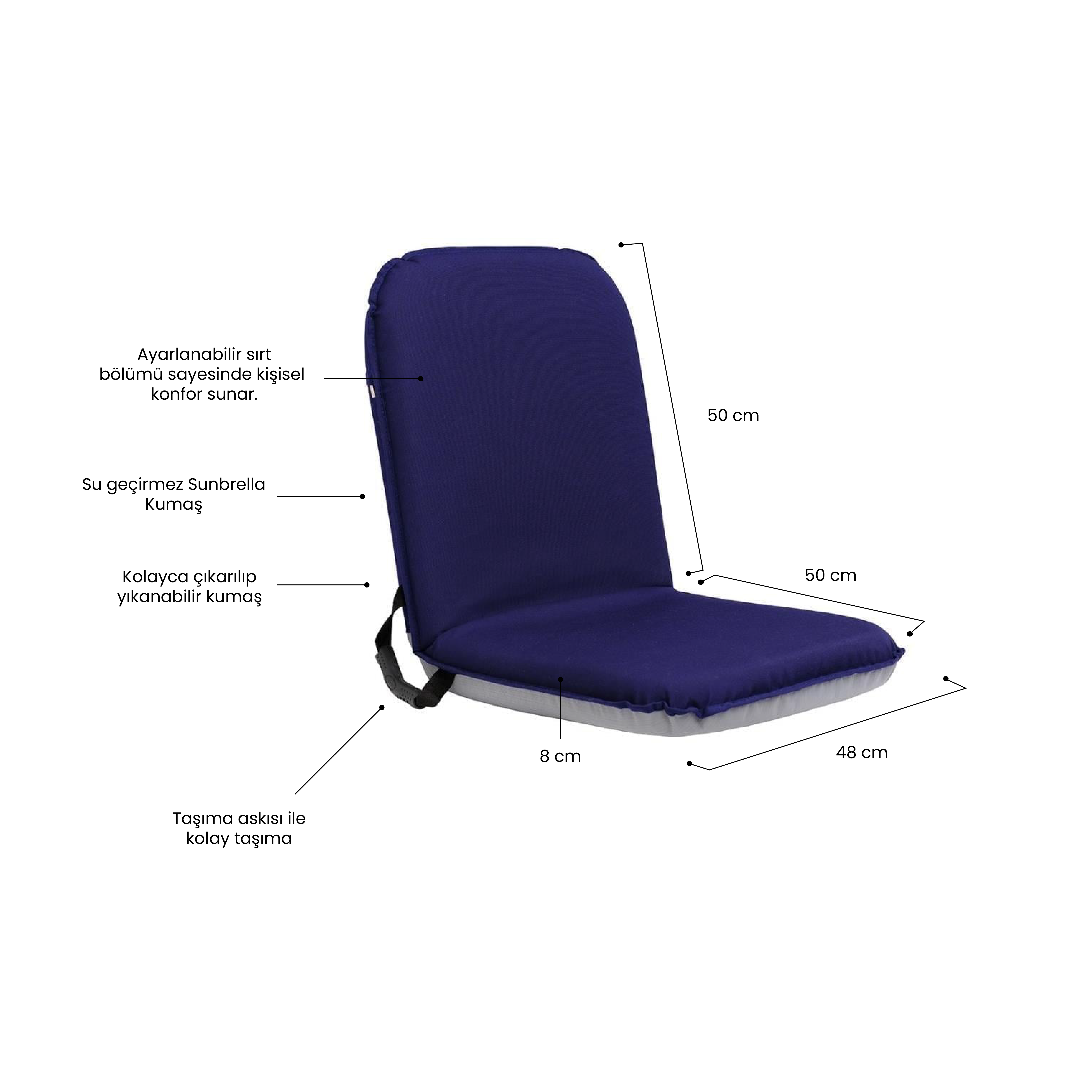 Relax Seat Standart Katlanır Minder