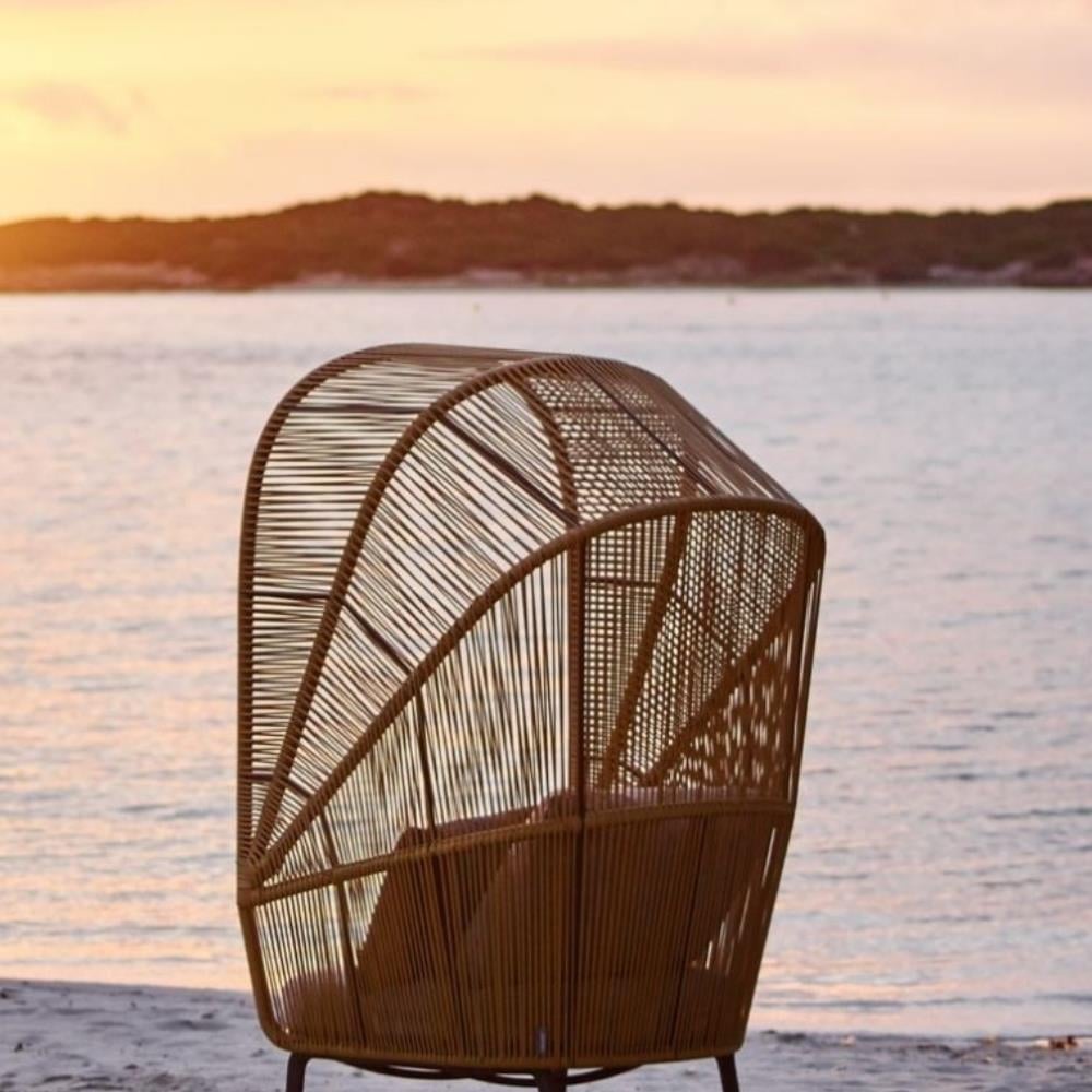 Rilly Cocoon Tekli Koltuk-İskelet Teal Touch (158)-(Sunbrella Minder Dahil)