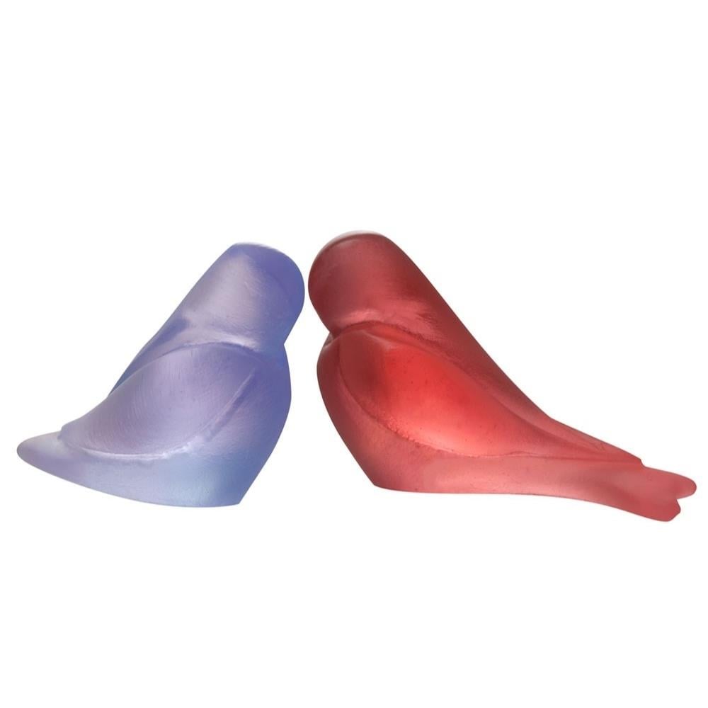 Rochon Pierre Yves Kuş Heykelleri-Mavi Kırmızı