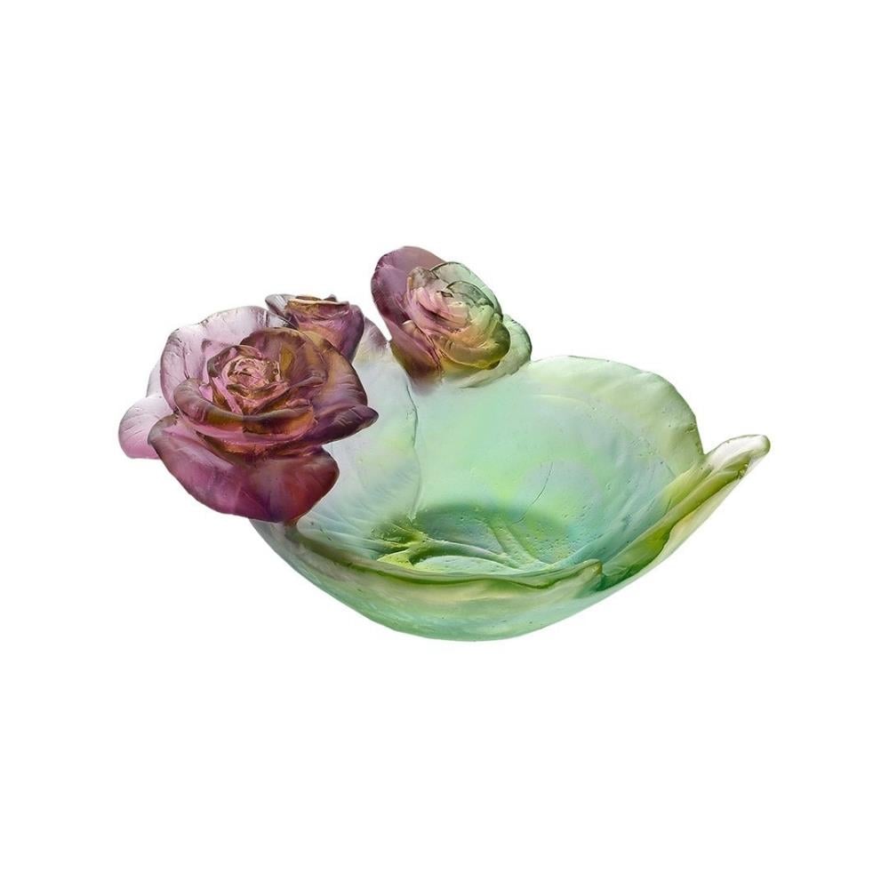 Rose Passion Bowl- Small - Pink,Green