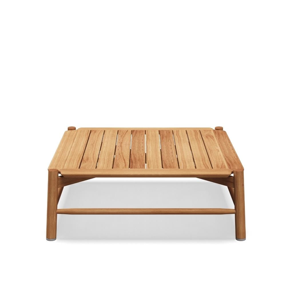 Salina Kare Orta Sehpa - Natural Teak