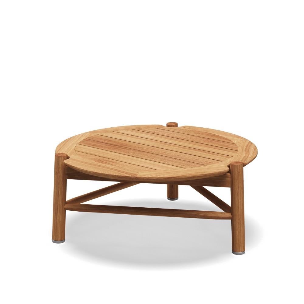 Salina Yuvarlak Orta Sehpa - Natural Teak