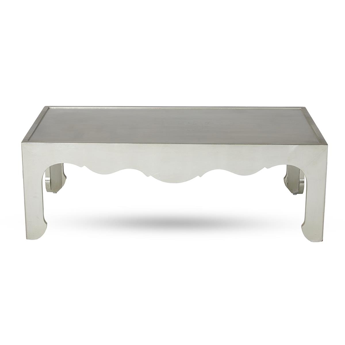 Salon Orta Sehpa-Antique Silver Leaf finish