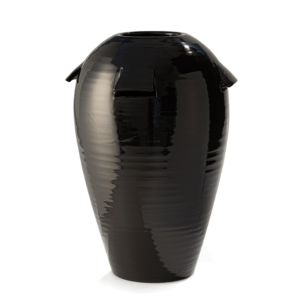 Giara Seramik Vazo - 60 cm - Nero Lucifero