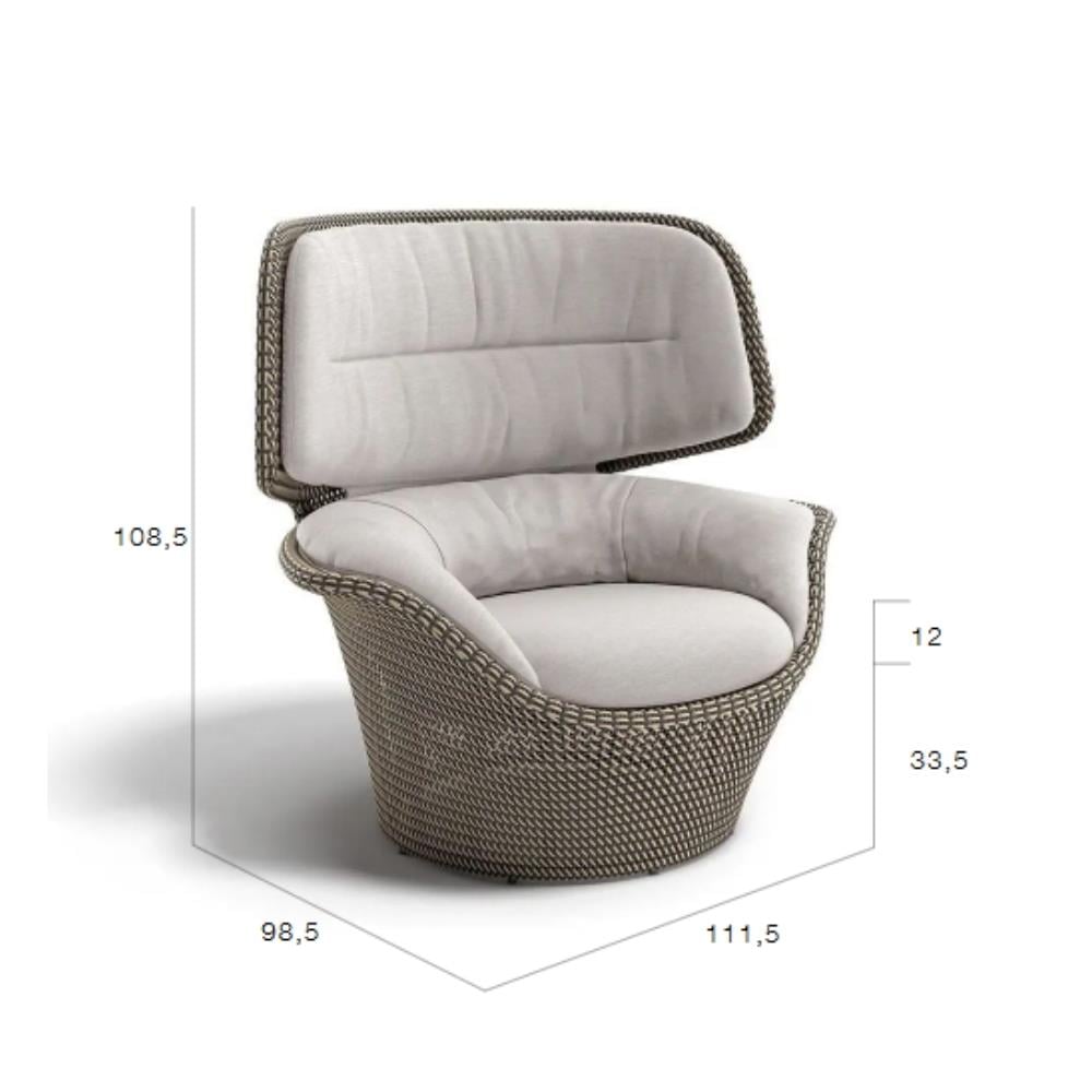 Seashell Grand Tekli Koltuk - Midnight - Minder Natura Ash