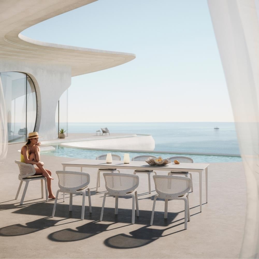 Seashell Nuo Kolçaklı Sandalye - Pearl