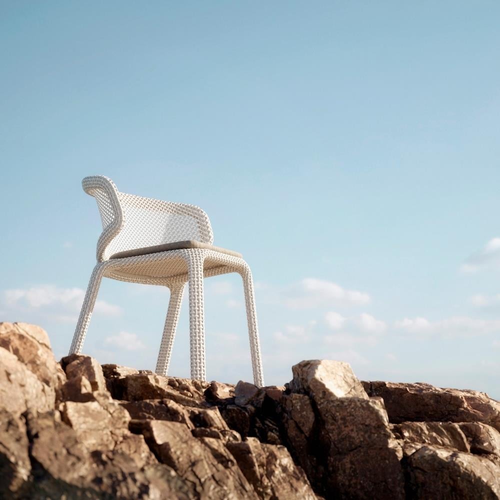 Seashell Nuo Kolçaklı Sandalye - Pearl