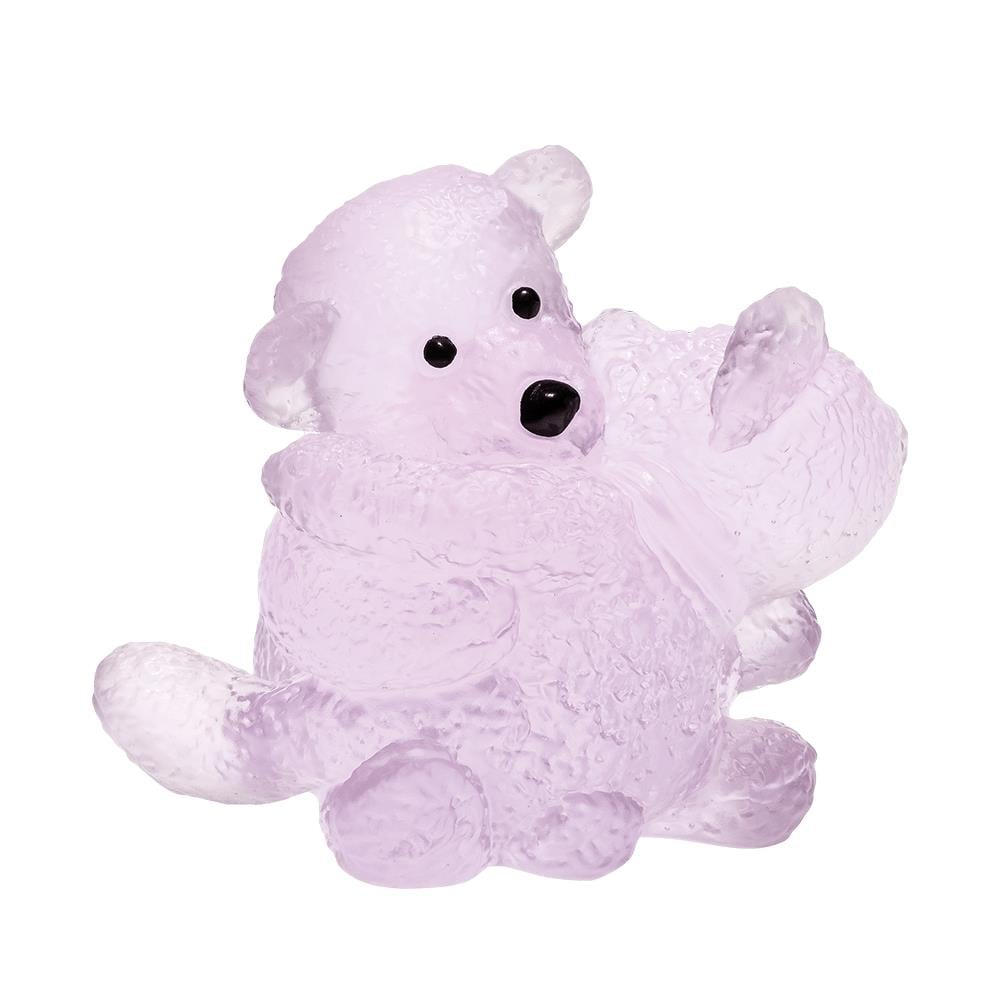 Serge Mansau Sarılan Cam Ayı Heykelleri-Pembe