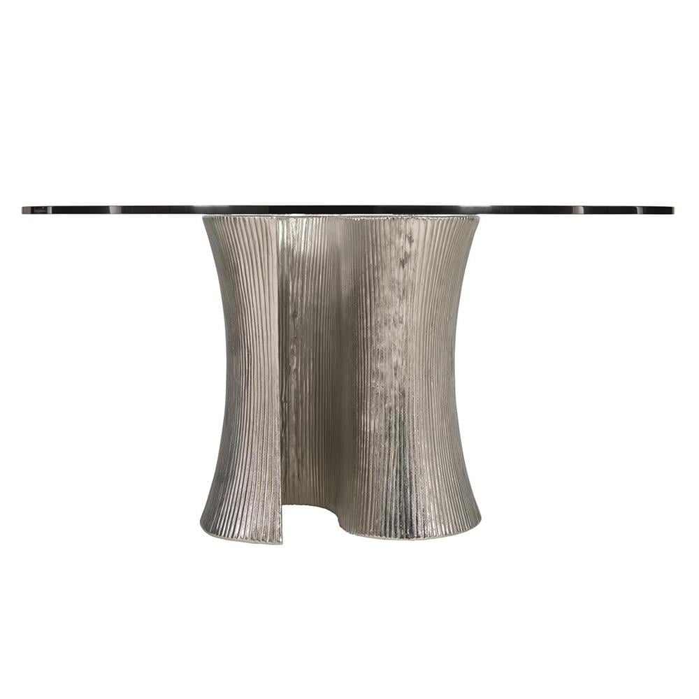 Serpentine Yemek Masası Cam Tabla